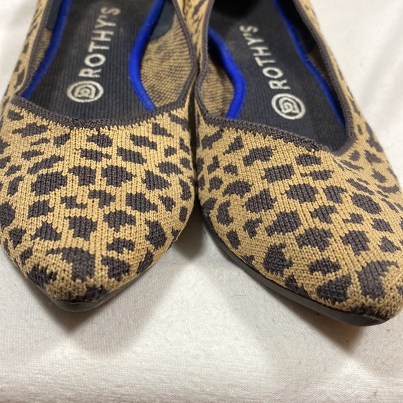 Rothy’s pointed toes animal print flats. - Picture 3 of 8